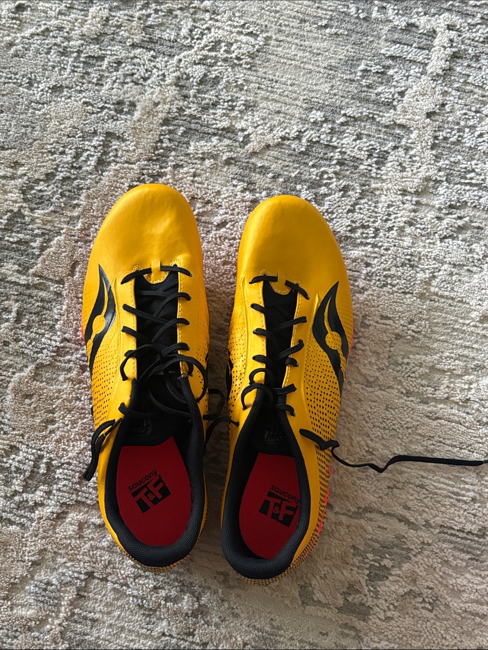 Saucony Yellow and Black Lightweight Trainers